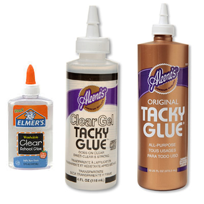  Glues - Elmers, Glitter, Yes Paste to Super, Krazy and  Clementine Art Natural Glue